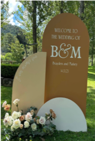 Welcome signage