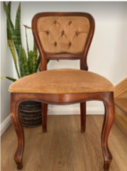 Brown single chairs