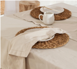 Napkins - beige colour, tablecloth