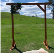 Light coloured arbour
