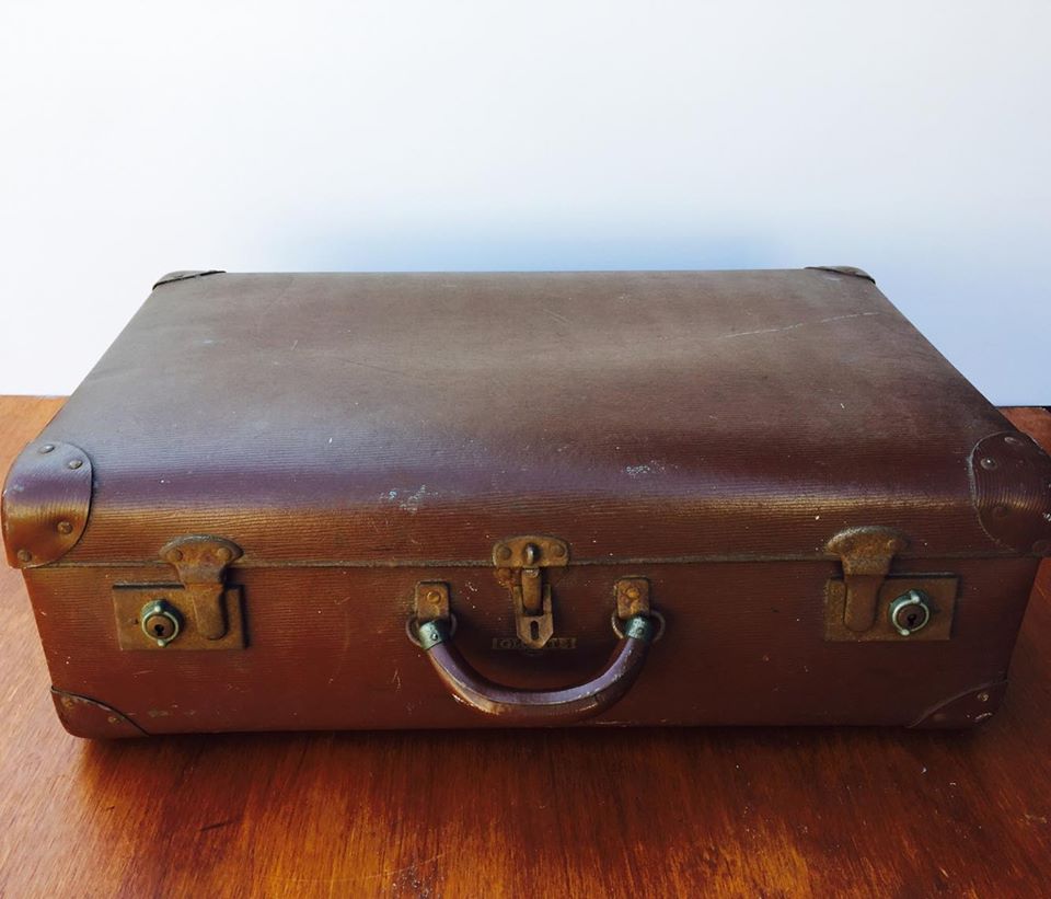 Small brown suitcase – Ariarper Vintage Co - Main Image