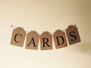 Bunting - CARDS - cardboard