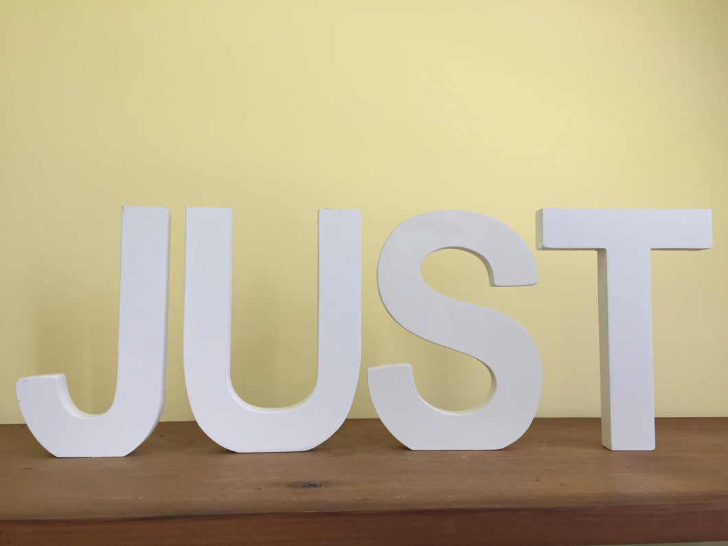 JUST MARRIED - individual letters