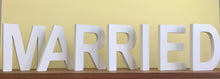 Load image into Gallery viewer, JUST MARRIED - individual letters