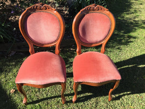 Red single chairs - plain print (2)