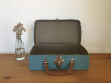 Load image into Gallery viewer, Small blue suitcase