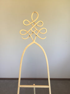 Cream metal easel