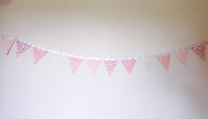 Bunting - pink - material