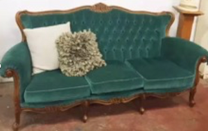 Turquoise 3 seater lounge