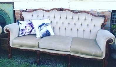 Beige 3 seater lounge