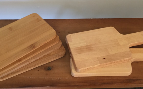 Timber serving platters small