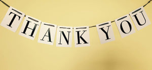 Bunting - THANK YOU - cardboard